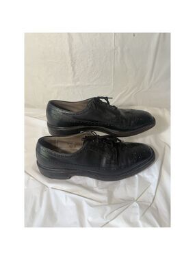 Cordwainer oxford dress shoe all leather black men's sz 10.5C